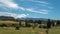 Beautiful view of a landscape with Cerro Mackay mountain and Rio Simpson river in Chile