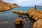 Beautiful view of Les Goudes in Marseille in the south of France