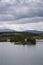 Beautiful View of Lewes Lake during a cloudy summer day.