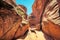 Beautiful view of light inside Antelope Canyon, Arizona