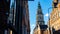 Beautiful view of the Martinikerk tower in Groningen, Netherlands