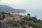 Beautiful view of mediterranean coastline in Llucalcari in Majorca island with stone houses