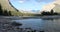 Beautiful view of Minnewanka Lake in Banff National Park