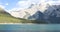 Beautiful view of Minnewanka Lake in Banff National Park