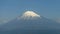 Beautiful view of Mount Fuji covered in snow, Japan