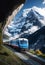 A beautiful view of mountain railways, Generative AI Illustration