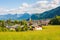 Beautiful view of mountain village St.Gilgen, Austria