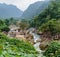 Beautiful view of the mountains area in North Vietnam