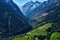 Beautiful view of mountains of Austrian alps. Grosskircheim, Austria, Europe