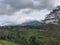beautiful view of the mountains of Bedugul village