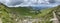 A beautiful view of the mountains in the Ukrainian Carpathians. Mount Hoverla