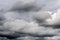 Beautiful view of natural meteorology background - stunning cloud scape, dramatic clouds floating across sky