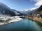 Beautiful view of Neelum River in winter