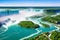 Beautiful view of Niagara Falls. made with Generative AI