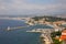 Beautiful view of Nice harbour from Mont Boron. Nice, French Riviera, Provence, CÃ´te d`Azur, France.