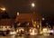 Beautiful view by night of the historic town of Nordlingen