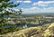 Beautiful view from observation deck on Mount Poazuainchev translated from the Sami - Deer Mountain into small northern town lyi