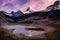 Beautiful View of Og Lake in the Iconic Mt Assiniboine Provincial Park