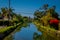 Beautiful view of old canals of Venice, build by Abbot Kinney in California, beautiful living area