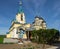Beautiful view of orthodox church in Hincu Monastery, Moldova