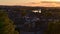 Beautiful view over the rooftops of the historic center of Avignon, Provence, France in autumn at sunset.