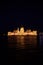 Beautiful view of parliament from Danube at night