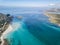 Beautiful view of the Pelosa beach in sardinia