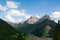 Beautiful view of Pera and Pozza di Fassa villages. Dolomites, Italy