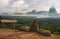 Beautiful View of Phang Nga Bay from Samed Nang Chee Viewpoint, Phang Nga, Thailand .