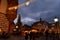 Beautiful view of the picturesque Christmas market in Coburg at dusk Germany