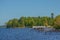 Beautiful view of Pike Bay on Vermillion Lake in Tower, Cass County, Minnesota