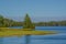 Beautiful view of Pike Bay on Vermillion Lake in Tower, Cass County, Minnesota