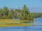 Beautiful view of Pike Bay on Vermillion Lake in Tower, Cass County, Minnesota