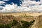 Beautiful view at Pinnacles Overlook, Badlands National Park, South Dakota