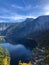 Beautiful view point of Hallstatt heritage village summer in Austria