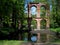 Beautiful view of the pond and the historic aqueduct