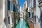 Beautiful view of the Ponte Del Ravano in Venice, Italy