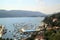 Beautiful view of popular resort town of Herceg Novi from fortre