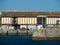 Beautiful view of the port of Getaria, Spain on a sunny day