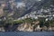 Beautiful view of Praiano town at the Amalfi Coast, Province of Salerno, Italy