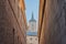 Beautiful view of the Primate Cathedral of Saint Mary of Toledo / Catedral Primada Santa Maria de Toledo in Toledo, Spain