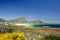 Beautiful view of Pringle Bay, a small beach village located along Route 44 in the eastern part of False Bay near Cape Town