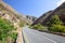 Beautiful view of the R324 road between Barrydale and Swellendam in South Africa