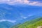 Beautiful view of Rhodopes from Bekov rocks Bulgaria