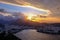 Beautiful view of Rio De Janeiro from Sugar Loaf Mountain, Pao De Acucar, Brazil