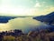 Beautiful view of the river from a chairlift in Carlos Paz in Cordoba Argentina