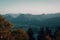 Beautiful view of a river surrounded by mountains and trees in Schafberg, Salzburg, Austria