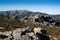 Beautiful view of rocks and mountains, Puerto de la Quesera, Segovia, Castilla Leon, Spain