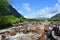 Beautiful view of rocks in a river in Glencoe, Scotland