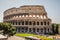 Beautiful view of the ruins of the Colosseum in Rome